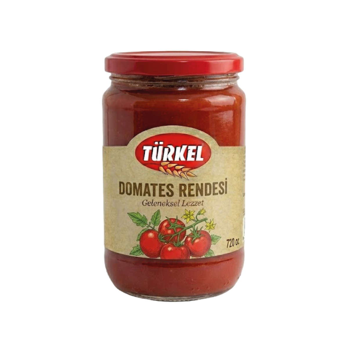 Domates Rendesi Domates Rendesi – Cam Kavanoz – 720 cc – Türkel Food